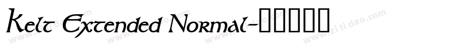 Kelt Extended Normal字体转换